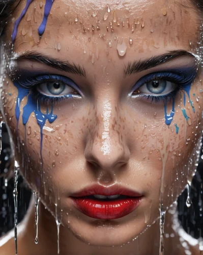 angel's tears,teardrops,waterdrops,water drop,eyes makeup,water drops,photoshoot with water,water droplets,teardrop,blue eyes,photoshop manipulation,dew drop,retouching,glitter eyes,droplets of water,drops of water,wet girl,water splashes,regard,drenched,Conceptual Art,Graffiti Art,Graffiti Art 08