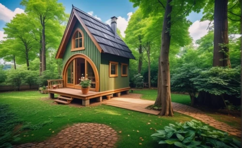 house in the forest,wood doghouse,miniature house,wooden house,small cabin,fairy house,tree house,home landscape,log cabin,little house,small house,forest chapel,log home,timber house,treehouse,inverted cottage,wooden hut,tree house hotel,children's playhouse,summer cottage,Photography,General,Realistic