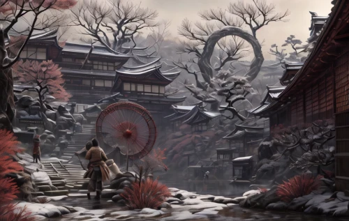 tsukemono,japanese shrine,nine-tailed,japanese sakura background,kyoto,winter festival,japanese art,background with stones,kiyomizu,samurai,japanese background,japan landscape,sakura background,shrine,world digital painting,inari,fantasy picture,korean village snow,ryokan,goki