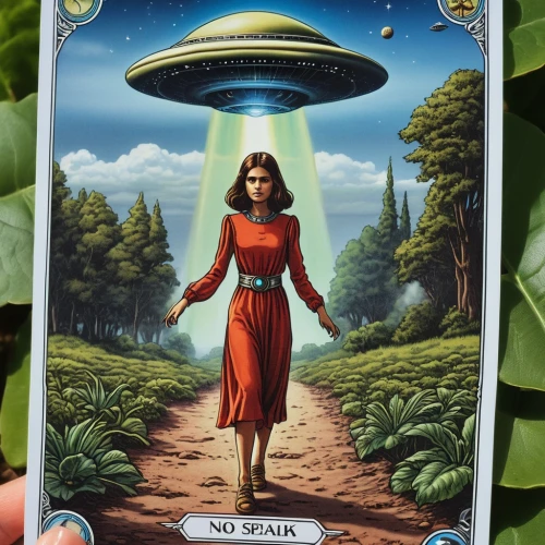 tarot,prosperity and abundance,anahata,abduction,sci fiction illustration,divine healing energy,horoscope libra,tarot cards,collectible card game,saucer,fortune telling,ufo,horoscope pisces,divination,extraterrestrial life,ufos,weaver card,card deck,connectedness,astral traveler,Photography,General,Realistic