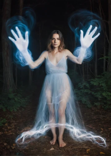drawing with light,faerie,light painting,conceptual photography,ballerina in the woods,mystical portrait of a girl,faery,blue enchantress,lightpainting,apparition,the enchantress,sorceress,fae,sleepwalker,divination,photomanipulation,arms outstretched,child fairy,photo manipulation,fairies aloft,Photography,Artistic Photography,Artistic Photography 04