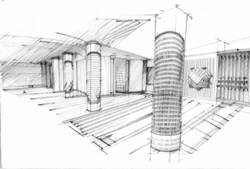 archidaily,school design,architect plan,columns,house drawing,technical drawing,doric columns,roman columns,kirrarchitecture,stage design,colonnade,garden elevation,organ pipes,islamic architectural,lecture hall,core renovation,pillars,wood structure,renovation,ventilation pipe,Design Sketch,Design Sketch,Pencil Line Art