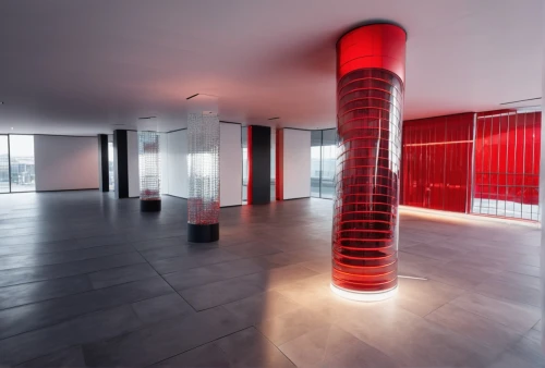 red lantern,klaus rinke's time field,floor lamp,column of dice,impact tower,pillar,glass blocks,blood collection tube,archidaily,red matrix,search interior solutions,contemporary decor,glass wall,electric tower,meeting room,room divider,daylighting,japanese column cherry,vitrine,modern decor,Photography,General,Realistic