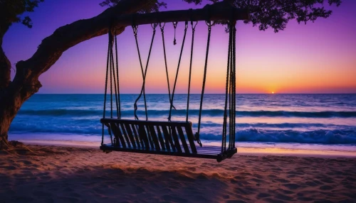 empty swing,wooden swing,swing set,hanging chair,hanging swing,hammock,tree with swing,beach chair,tree swing,deckchair,beach furniture,bench by the sea,hammocks,golden swing,garden swing,swinging,bench chair,swing,beach chairs,dream beach,Photography,General,Fantasy