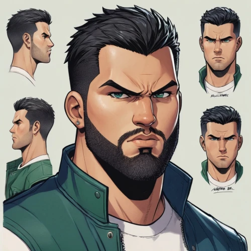 angry man,male character,pompadour,comic character,man portraits,steve,wolverine,baseball coach,shimada,head icon,comic style,cutter man,main character,beard,goatee,ken,joseph,tony stark,game character,chainlink,Unique,Design,Character Design