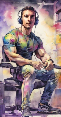 dj,digiart,edit,fan art,twitch logo,rainbow background,streamer,autism,stream,art background,kapparis,studio ice,creative background,twitch icon,the fan's background,digital creation,streaming,tradiotional,chair png,twitch,Digital Art,Watercolor