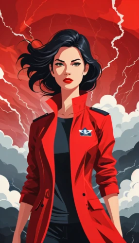 scarlet witch,on a red background,sci fiction illustration,red background,red coat,action-adventure game,meteorology,steam icon,rosa ' amber cover,play escape game live and win,red super hero,femme fatale,fire siren,game illustration,monsoon banner,flight attendant,horoscope libra,red smoke,steam release,power icon