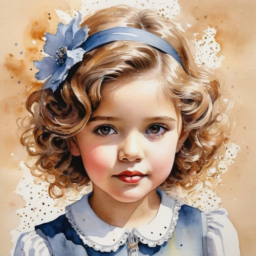 child portrait,shirley temple,girl portrait,portrait of a girl,oil painting,oil painting on canvas,the little girl,vintage boy and girl,child girl,vintage children,vintage girl,watercolor painting,little girl,blue ribbon,art painting,little girl in wind,photo painting,mystical portrait of a girl,painter doll,watercolor paint,Photography,Fashion Photography,Fashion Photography 22