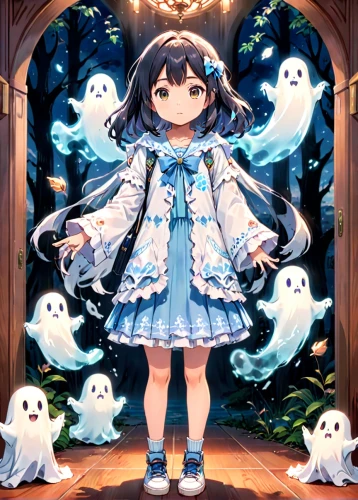 ghost girl,ghost background,halloween poster,halloween wallpaper,halloween ghosts,halloween background,halloween illustration,transparent background,ghost pattern,ghosts,ghost catcher,ghost,boo,magical,kawaii owl,haunebu,haunted,halloween owls,ghost train,ako,Anime,Anime,Traditional