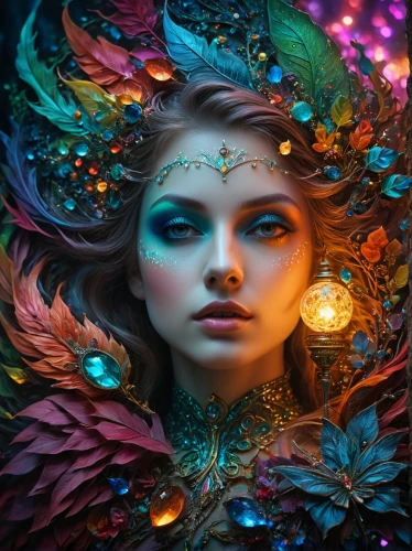 fairy peacock,faery,faerie,fantasy art,fantasy portrait,mystical portrait of a girl,fractals art,peacock,fae,fantasy picture,fairy queen,psychedelic art,fairy galaxy,3d fantasy,mermaid vectors,peacock eye,boho art,fairy world,fantasia,the enchantress,Photography,General,Fantasy