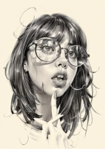 digital painting,girl drawing,girl portrait,illustrator,digital drawing,graphite,study,digital illustration,girl with speech bubble,vector illustration,world digital painting,fantasy portrait,digital art,vector girl,silver framed glasses,studies,pencil drawing,mystical portrait of a girl,face portrait,pencil and paper