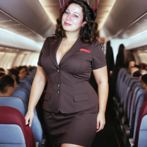 flight attendant,stewardess,airplane passenger,plus-size model,stand-up flight,qantas,air new zealand,airline travel,airline,plus-size,canada air,airlines,travel woman,china southern airlines,southwest airlines,air travel,delta,jumbo jet,polish airline,boeing