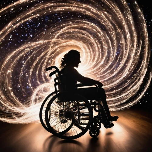 wheelchair,wheelchair sports,whirl,wheelchair basketball,wheelchair racing,wheelchair rugby,wheelchair fencing,paraplegic,motorized wheelchair,floating wheelchair,drawing with light,girl with a wheel,lightpainting,the physically disabled,spiral background,disability,accessibility,light painting,wheelchair tennis,star trails,Photography,Artistic Photography,Artistic Photography 04