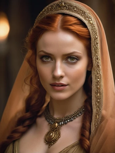 celtic queen,celtic woman,redheads,queen anne,accolade,fantasy woman,sorceress,thracian,elaeis,mary-gold,the enchantress,a charming woman,game of thrones,catarina,cepora judith,biblical narrative characters,orange robes,head woman,maureen o'hara - female,beautiful women,Photography,General,Cinematic