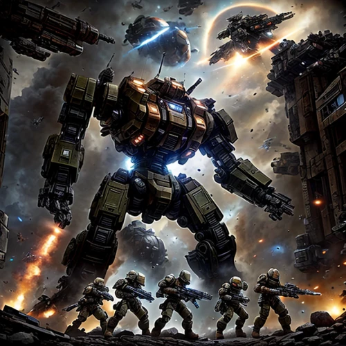 dreadnought,war machine,robot combat,steam icon,mech,bot icon,heavy object,game illustration,transformers,massively multiplayer online role-playing game,storm troops,mecha,bastion,game art,sci fi,gundam,invasion,cg artwork,background image,war zone