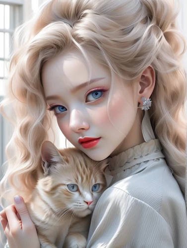 doll cat,realdoll,painter doll,white cat,cat with blue eyes,artist doll,ragdoll,porcelain dolls,vintage doll,blue eyes cat,cat lovers,japanese doll,alice,like doll,cat's eyes,female doll,feline look,romantic portrait,doll,girl doll