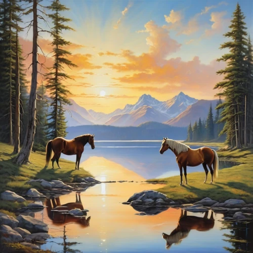 two-horses,horses,landscape background,wild horses,equines,salt meadow landscape,mountain scene,beautiful horses,bay horses,oil painting on canvas,mountain cows,painted horse,equine,unicorn art,nature landscape,man and horses,horse herd,oil painting,arabian horses,horse horses,Photography,General,Realistic
