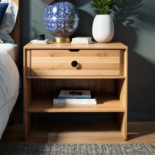 nightstand,chest of drawers,wooden shelf,bedside table,baby changing chest of drawers,danish furniture,end table,wooden desk,sideboard,dresser,tv cabinet,writing desk,dressing table,table lamp,bedside lamp,secretary desk,drawers,storage cabinet,plate shelf,pallet pulpwood,Photography,General,Realistic