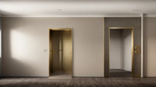 hallway space,hinged doors,walk-in closet,3d rendering,room divider,search interior solutions,metallic door,elevators,sliding door,an apartment,recessed,doors,apartment,render,hallway,3d render,interior modern design,core renovation,shared apartment,home door