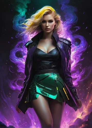 femme fatale,sorceress,sci fiction illustration,the enchantress,rosa ' amber cover,poison,starfire,zodiac sign libra,callisto,world digital painting,aurora,transistor,fantasy woman,fantasy portrait,fantasy art,aura,birds of prey-night,show off aurora,cg artwork,fantasy picture,Illustration,Realistic Fantasy,Realistic Fantasy 16