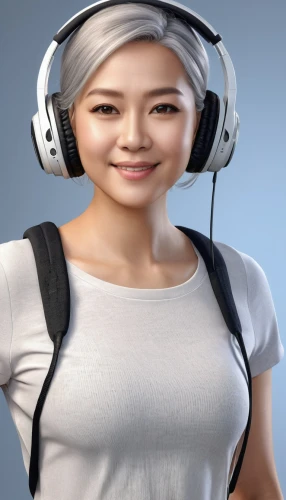wireless headset,headset,bluetooth headset,headset profile,headphone,wireless headphones,headphones,asian woman,mp3 player accessory,headsets,pubg mascot,airpods,airpod,audio player,audio accessory,music background,3d model,sprint woman,korean,girl at the computer,Photography,General,Realistic