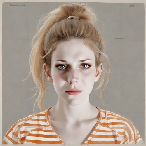 portrait of a girl,woman face,woman's face,girl portrait,portrait background,bloned portrait,young woman,woman portrait,artist portrait,illustrator,natural cosmetic,blonde woman,face portrait,geometric ai file,computer graphics,the girl's face,girl in t-shirt,girl-in-pop-art,portrait of a woman,girl drawing,Digital Art,Poster