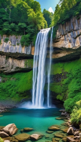 green waterfall,waterfalls,brown waterfall,water fall,waterfall,bridal veil fall,mountain spring,beautiful japan,cheonjiyeon falls,water falls,beautiful landscape,japan landscape,wasserfall,falls,natural scenery,landscape background,south korea,a small waterfall,flowing water,landscapes beautiful,Photography,General,Realistic