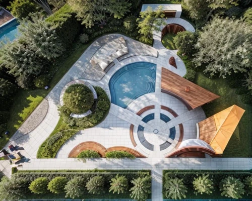 pool house,bendemeer estates,villa balbiano,villa balbianello,view from above,luxury property,bird's-eye view,villa d'este,luxury real estate,from above,overhead view,mansion,roof landscape,private estate,villa,drone image,landscape designers sydney,overhead shot,villa cortine palace,aerial shot,Landscape,Landscape design,Landscape Plan,Realistic