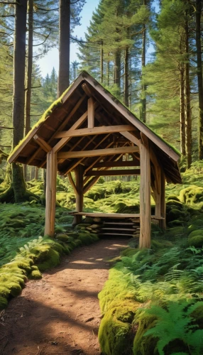 log bridge,wooden bridge,forest chapel,wooden path,wooden mockup,log cabin,wood doghouse,forest workplace,house in the forest,wooden bench,wooden hut,wooden roof,dugout,forest path,forest background,digital painting,hiking path,wooden construction,gazebo,wooden sauna,Photography,General,Realistic