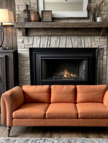 loveseat,fireplaces,fire place,chaise lounge,mid century sofa,fireplace,settee,sofa set,sofa cushions,seating furniture,upholstery,parlour maple,murcott orange,soft furniture,search interior solutions,mid century modern,wing chair,sofa,fire in fireplace,wood wool
