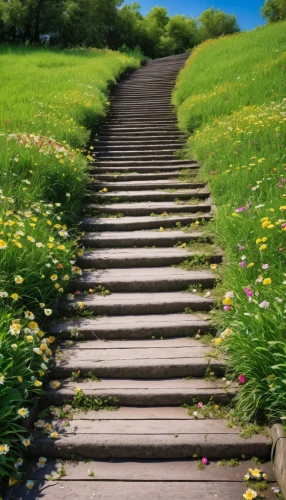 wooden path,pathway,aaa,the path,stairway to heaven,winding steps,path,steps,the mystical path,the way,wooden track,hiking path,step,the way of nature,walkway,footpath,wooden stairs,heavenly ladder,wood daisy background,aa,Photography,General,Realistic