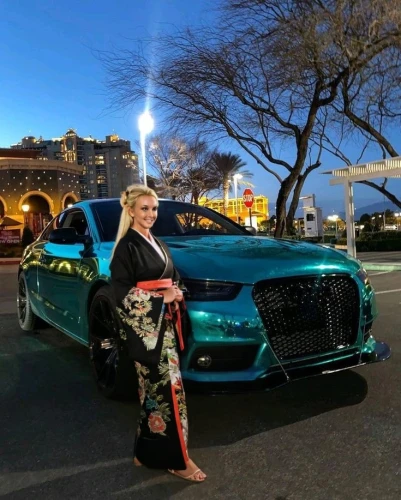 vegas,las vegas,girl and car,car model,gangster car,wedding car,bridal car,hen limo,color turquoise,car show,valet,turquoise,rental car,las vegas entertainer,genuine turquoise,car sculpture,mercedes benz,famous car,audi s8,luxury sedan