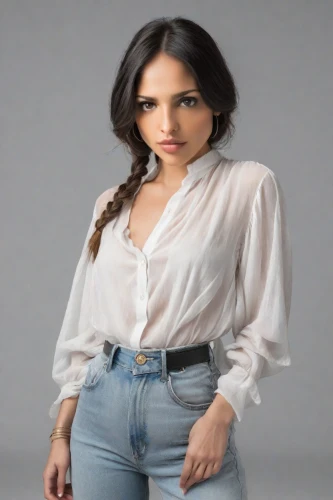 social,menswear for women,white shirt,in a shirt,jeans background,paloma perdiz,blouse,bluejeans,denims,cotton top,women's clothing,jeans,women clothes,blue jeans,catarina,lisaswardrobe,andrea velasco,denim jeans,high waist jeans,denim background,Photography,Realistic