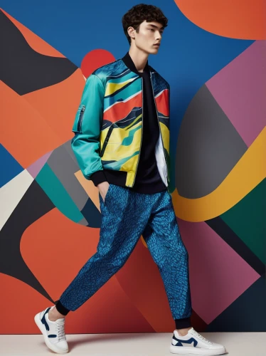 harlequin,boys fashion,colorful,multi-color,fashion street,multi coloured,man's fashion,stylograph,multi color,colourful,fashion vector,colorful bleter,multicolored,bolero jacket,color blocks,male model,japan pattern,the style of the 80-ies,color block,jeans pattern,Illustration,Vector,Vector 09