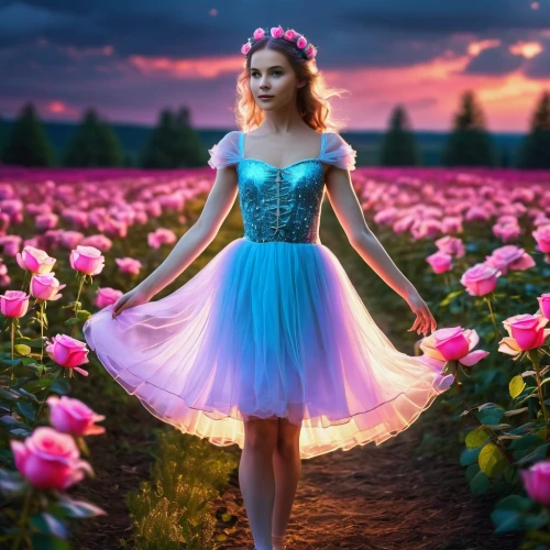 little girl in pink dress,ballerina girl,photoshop manipulation,photo manipulation,little girl fairy,rosa 'the fairy,fantasy picture,ballet tutu,ballerina in the woods,girl in flowers,wonderland,image manipulation,little girl ballet,rosa ' the fairy,alice in wonderland,child fairy,photomanipulation,digital compositing,flower girl,mystical portrait of a girl,Photography,General,Realistic