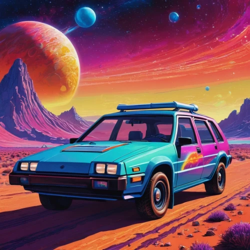 80s,80's design,retro background,3d car wallpaper,1980's,station wagon-station wagon,retro vehicle,moon car,gas planet,1980s,astro,space voyage,desert safari,retro,toyota ae85,vanagon,corolla,1986,retro car,space,Conceptual Art,Daily,Daily 24