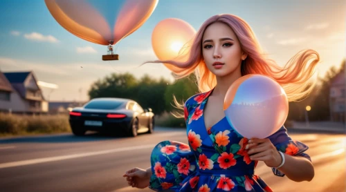 little girl with balloons,colorful balloons,pink balloons,balloons,red balloon,rainbow color balloons,balloon trip,balloons flying,girl and car,balloon,red balloons,baloons,ballon,balloon hot air,balloon-like,balloons mylar,birthday balloon,ballooning,balloon with string,birthday balloons,Photography,General,Realistic