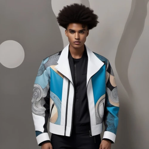 bolero jacket,river island,turquoise leather,jacket,male model,windbreaker,polar fleece,outer,outerwear,bomber,boys fashion,versace,futuristic,men's wear,lando,clover jackets,boy model,young model,fleece,stylograph