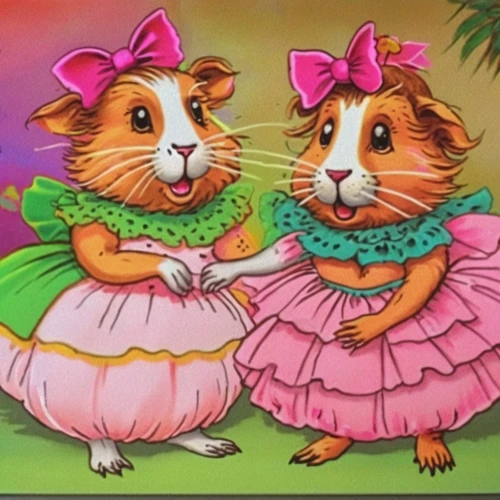 guinea pigs,retro easter card,animals play dress-up,white footed mice,chinese tree chipmunks,oktoberfest cats,two cats,greeting card,greeting cards,rodents,vintage mice,easter card,mice,children's paper,lilo,childrens books,sewing pattern girls,hamster frames,anthropomorphized animals,children's background,Photography,General,Realistic