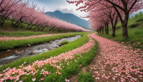 japanese cherry trees,sakura trees,spring in japan,pink grass,the valley of flowers,japanese cherry blossoms,blooming trees,blooming field,spring blossom,cherry blossom tree,japanese sakura background,japan landscape,japanese cherry blossom,blossom tree,spring nature,field of flowers,beautiful japan,cherry blossoms,the cherry blossoms,cherry trees,Photography,General,Realistic