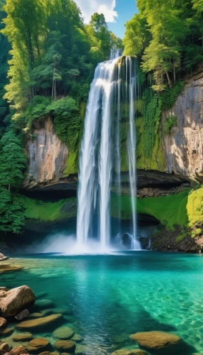 green waterfall,waterfalls,brown waterfall,water fall,waterfall,beautiful landscape,mountain spring,erawan waterfall national park,water falls,landscape background,landscapes beautiful,wasserfall,plitvice,bridal veil fall,falls,a small waterfall,natural scenery,cascading,flowing water,background view nature,Photography,General,Realistic