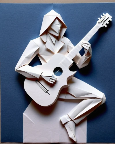 paper art,musical paper,classical guitar,acoustic-electric guitar,jazz guitarist,painted guitar,stringed instrument,acoustic guitar,origami,plastic arts,itinerant musician,string instrument,low-poly,low poly,guitar player,plucked string instrument,folded paper,origami paper,concert guitar,violin woman,Unique,Paper Cuts,Paper Cuts 02