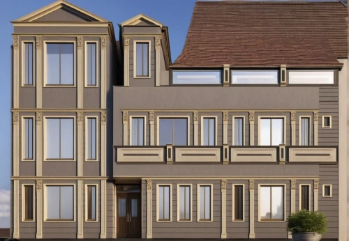 new housing development,townhouses,facade panels,two story house,houses clipart,gold stucco frame,frame house,eco-construction,apartments,apartment building,kirrarchitecture,wooden facade,housebuilding,stucco frame,row of windows,appartment building,crane houses,3d rendering,residential house,an apartment,Photography,General,Realistic