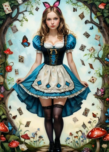 alice in wonderland,alice,little girl fairy,fairy tale character,wonderland,children's fairy tale,child fairy,vanessa (butterfly),fairy tales,fairy queen,cupido (butterfly),julia butterfly,faerie,fairy tale,mystical portrait of a girl,mazarine blue butterfly,faery,cinderella,fairytale characters,the little girl,Conceptual Art,Daily,Daily 34