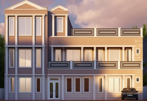 townhouses,two story house,build by mirza golam pir,apartment building,new housing development,apartments,residential house,apartment house,frame house,an apartment,appartment building,modern house,residential building,facade panels,model house,condominium,residential,houses clipart,3d rendering,modern building,Photography,General,Realistic