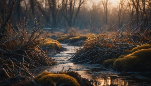 swampy landscape,flowing creek,streams,winter light,winter forest,watercourse,riparian forest,landscape photography,waterway,wetlands,stream bed,backwater,goldenlight,golden light,clear stream,stream,the way of nature,freshwater marsh,winter morning,landscape nature,Photography,General,Fantasy