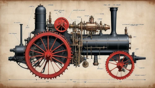 steam engine,steampunk gears,steam locomotives,fire apparatus,cogwheel,steam roller,steam power,fire pump,boilermaker,wind engine,steampunk,agricultural machinery,machinery,steam locomotive,iron wheels,truck engine,train engine,internal-combustion engine,simple machine,agricultural machine,Unique,Design,Blueprint