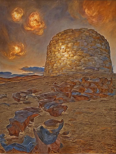 chambered cairn,background with stones,nubble,bass rock,stone desert,lava,salt rocks,volcanic landscape,salt rock,neolithic,stone tower,caatinga,sea stack,burial mound,san pedro de atacama,coastal landscape,stone towers,masada,salt mill,volcanic field,Art,Classical Oil Painting,Classical Oil Painting 01