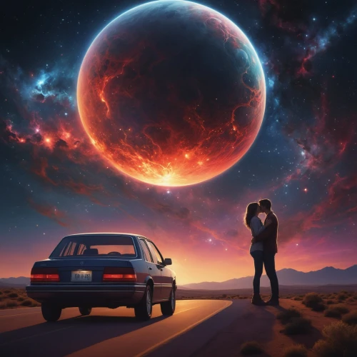 cosmos,astronomical,album cover,abduction,moon car,astro,gas planet,universe,scene cosmic,space art,space,the universe,photomanipulation,music background,red planet,sci fiction illustration,passenger,astronomers,mission to mars,drive,Conceptual Art,Fantasy,Fantasy 03