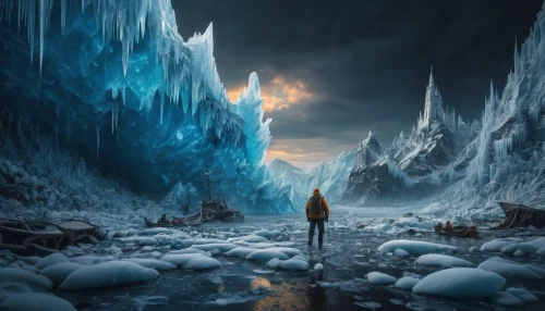 ice castle,ice cave,ice landscape,ice planet,fantasy picture,crevasse,frozen ice,glacial melt,fantasy landscape,photomanipulation,ice wall,water glace,crystalline,the glacier,ice hotel,glacial,glacier cave,fantasy art,ice queen,ice,Photography,General,Fantasy